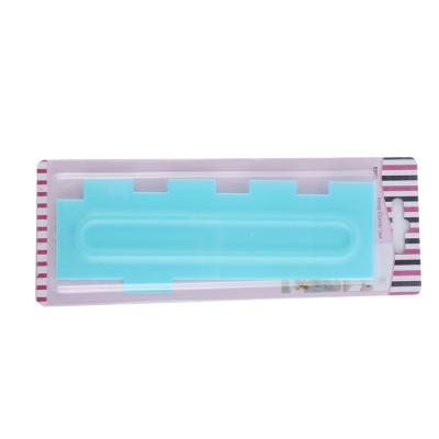 China Disposable Rectangle Blade Cake Decorating Tools Food Grade Pastry Icing Dough Cutter Cake Scraper Futian White Plastic Kangkai Supplier for sale