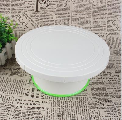 China OEM Disposable Hot Sale 20in Tools ABS Cake Stand Cake Baking Turntable With Silicone Bottom for sale