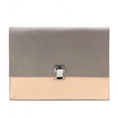 China Durable Two Tone Large Leather Clutch Handbags / Sexy Ladies Leather Clutch Purse for sale