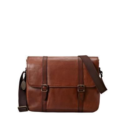 China Brown Mens Leather Briefcase Bag  for sale