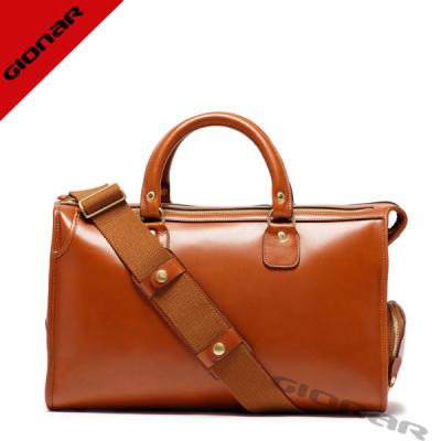 China Vintage Italian Genuine Leather Duffel Bags , Fashion leather Handbags For Man for sale