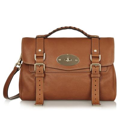 China Genuine Italian Leather Ladies Bags Handmade Brown Custom Designed for sale