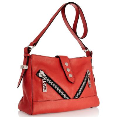 China Fresh Red Lady Cross Body Bag , Standard MOQ is 50 For Womens Leather Handbags for sale