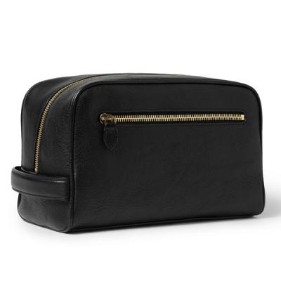 China Dopp Kit Make Of Full Grain Leather / Fime Workmanship Mens Genuine Leather Wallet for sale