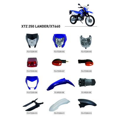 China XTZ 250 Motorcycle Parts Motorcycle Spare Parts / Japan / South America Plastic Motorcycle Parts for sale