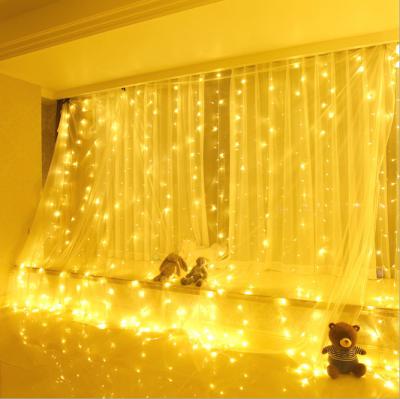 China LED Window Curtain String Light, LED Icicle Light String, Warm White Fairy Lights String for Indoor Outdoor Wall Decoration 3m*1.5m for sale