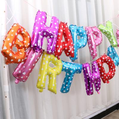 China Other Colorful Happy Birthday Alphabet Letters Balloons / Foil Balloons for sale