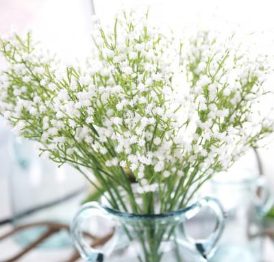 China Babysbreath Fake Baby's Breath Real Touch Flower Plastic Artificial White Gypsophila Bouquets For Wedding Home Decor for sale