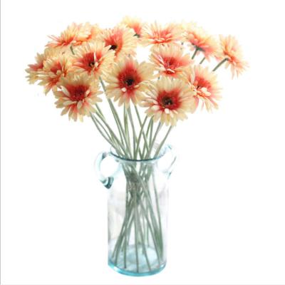 China Artificial Gerbera Jamesonii of the Transvaal Daisy Flower Fake African Sunflower Daisy 55cm silk floss for home decoration for sale