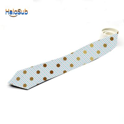 China Blank Logo Printed Normal Polyester Male Neck Tie Custom Sublimation Blank Tie for sale