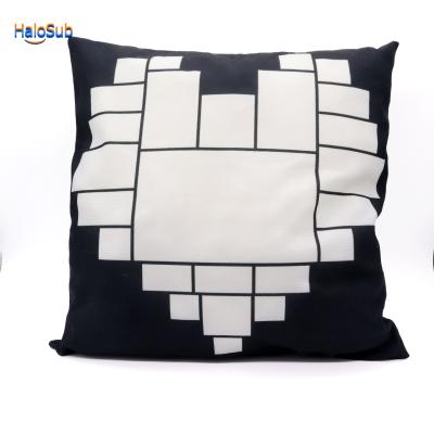 China Disposable In Stock Blank Sublimation Heart Pillow Case Covers For Christmas For Valentine Day Gift for sale