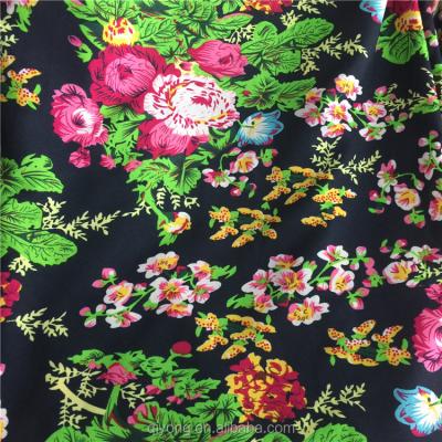 China Hot Selling Shrink-Resistant Foil Printing 100% Polyester Microfiber Peach Skin Fabric With Water Proof for sale