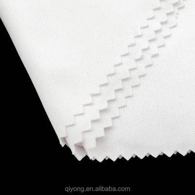 China QUICK DRY Hot Selling Weft Knitted 100% Polyester White Interlock Knit Fabric For Sports T Shirt for sale