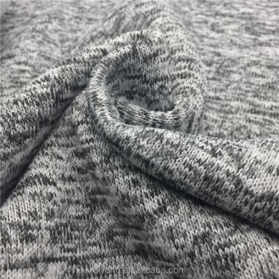 China Wholesale Brushed Cationic Dye Fabric 100%Polyester Loop Gage Knitted Hacci Napped Sweater Fleece Shrink-Resistant For Sweater for sale