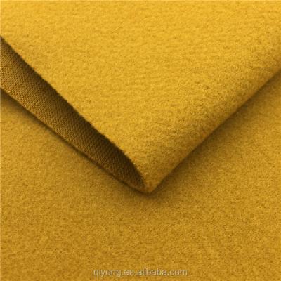 China Plain High Grade Knitted Minky Wool Polyester Cashmere Acrylic Blended Roving Knit Fleece Fabric Hot In Europe for sale