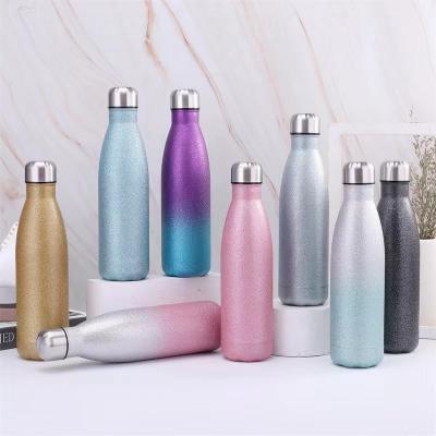 China PORTABLE Reusable Metal Sports BPA Free Double Wall Vacuum Cola Free Form Insulated Water Bottles For Camping Gym for sale