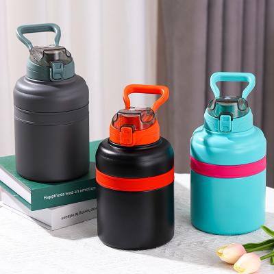 China Toddler Viable Leakproof Vacuum Insulated Stainless Steel Kids Water Bottle With Straw Lid For School BPA Free for sale