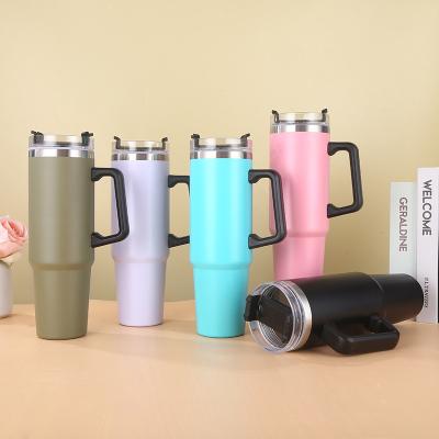 China Double Wall 304 Stainless Steel Beer Mugs PORTABLE Cold Drinking Thermo Mugs Stainless Steel Vacuum Travel Mugs With Straw for sale