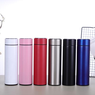 China Sustainable Stainless Steel Sports Mug Double Walled Vacuum Insulated Water Bottle With LED Temperature Display for sale