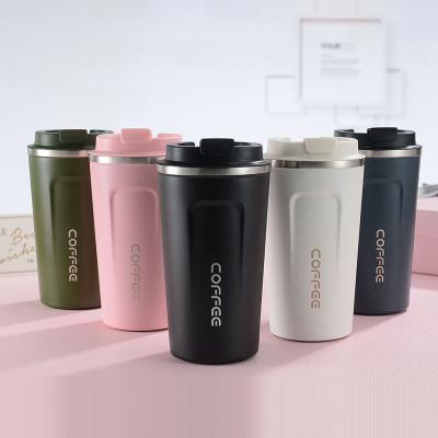 China PORTABLE Double Walled Portable Insulated Thermal Tumbler Travel Mug Coffee Mug Stainless Steel With Leak Proof Lid for sale