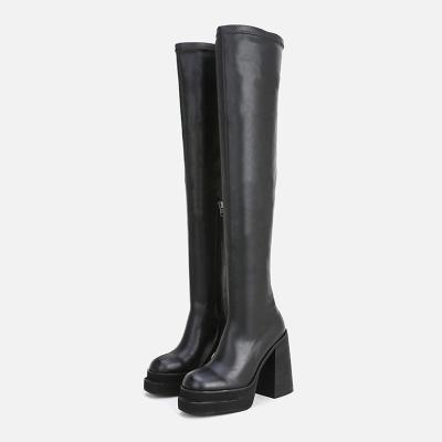 China Stylish Waterproof Customize Waterproof Knee High High Heel Ankle Boots Ladies Sneakers Boots For Women for sale