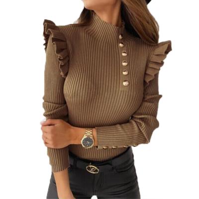 China Soft Hot Sale Custom Knit Sweater Women Comfortable Tops Plus Size Pullovers Long Sleeve Ladies Knitted Sweaters for sale