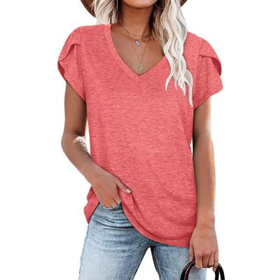 China New Product Breathable Summer Latest Design For Women Short Sleeve Causal T Shirt Women for sale