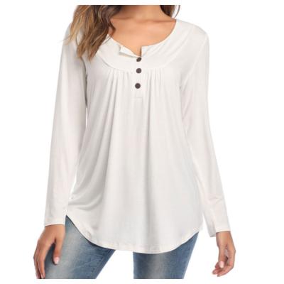 China Soft Professional Manufacturing White T Shirts For Women Long Sleeves for sale