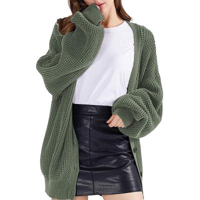 China Thin Knitted Breathable V-Neckline Long Sleeve Cardigan Female Solid Color Tops Women's Sweaters With Button for sale