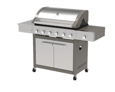 China Easily Assembled Freestanding Gas Grill , Heavy Duty 4-5-7 Burners Propane Grill for sale