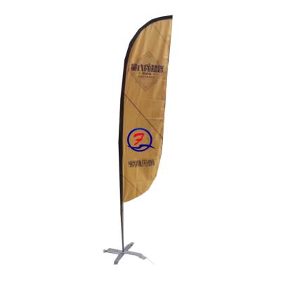 China Advertising Diameter 28 Outdoor Advertising Exhibition Banner Different Size Beach Hanging Advertising Flags for sale