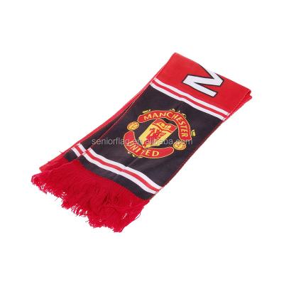 China European Polyester Football Championship Football Fans Scarf With Fringes for sale