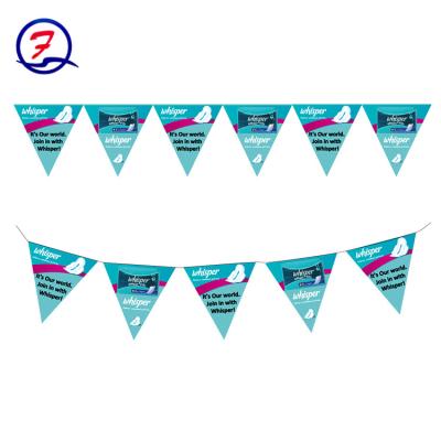 China Wholesale Custom Hanging Banner Decorative Hanging Bouncing Triangle Felt Pennant String Flags for sale