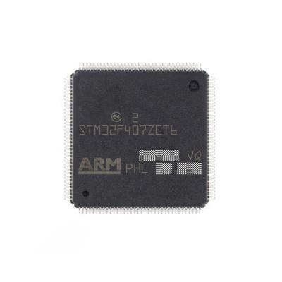 China Microcontroller MCU New STM32F407ZET6 LQFP-144 ARM Cortex-M4 32-bit microcontroller MCU for sale