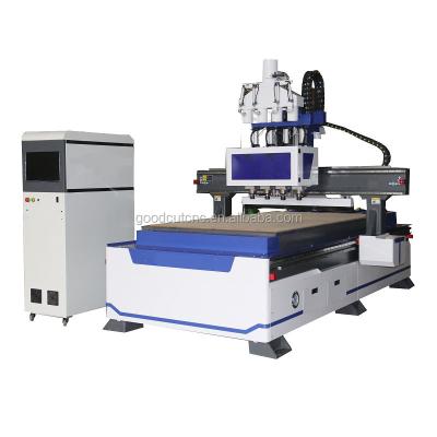 China 4 Process 4 Spindle Different Design Pneumatic Multi Cutter Head Tool GC-1325 Change CNC Router Wood Carving Price for sale