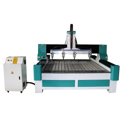 China Hotels Manufacture Woodworking Equipment Work Together Multi Head CNC Router For Wood for sale