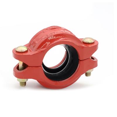 China Water System Rigid Iron-ASTM A536 PSI Malleable Pipe Fittings Grooved Coupling Manufacturer Best 300 PSI With Good Price for sale