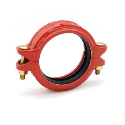 China New 2022 Water System Design Good Quality 300Psi Pipe Fittings Ductile Iron Grooved Coupling For Fire Fighting System for sale