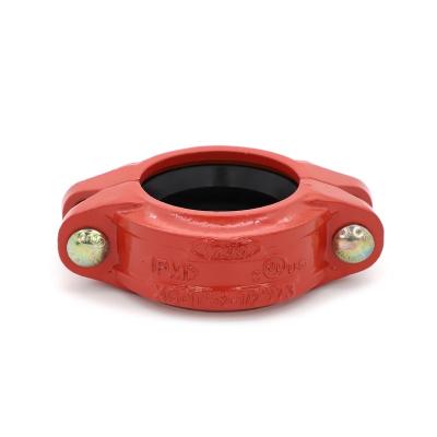 China Water System Best Selling Fire Sprinkler 300Psi Customized Ductile Iron-ASTM A536 Grooved Coupling For Sale for sale