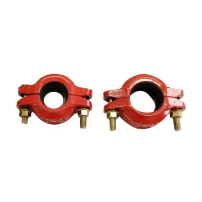 China Fire Fighting Systems FM-UL-CE Approved Ductile Iron Grooved Rigid Coupling for sale