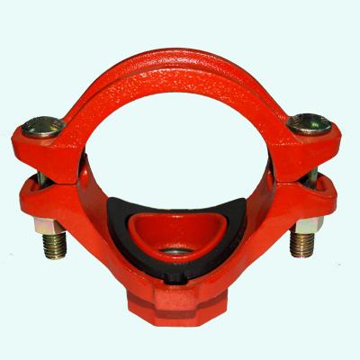 China Pipe Connected China Factory Fire Fighting System Ductile Iron Threaded Mechanical Tee UL-FM Approved for sale