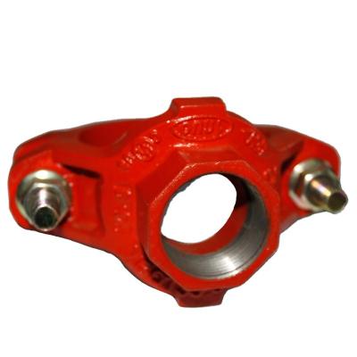 China Pipe Connected China Factory Fire Fighting System Ductile Iron Threaded Mechanical Tee UL-FM Approved for sale