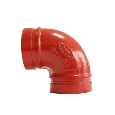 China Pipe Connected New Promotion 1nuo Pipe Fittings Ductile Iron 90 Degree Elbow for sale