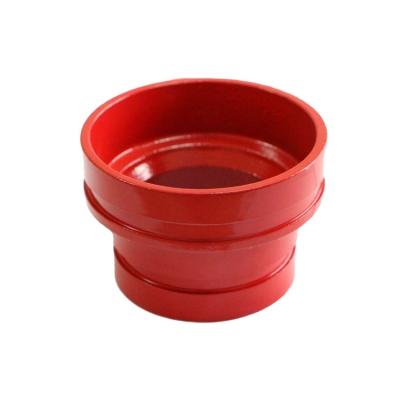 China Pipe Connected FM-UL Approved Ductile Iron Grooved Ductile Iron Pipe Fitting Reducer for sale