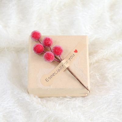 China Mini Berry Artificial Red Berry Branch Decor Artificial Berry Flowers For Holiday Decoration for sale