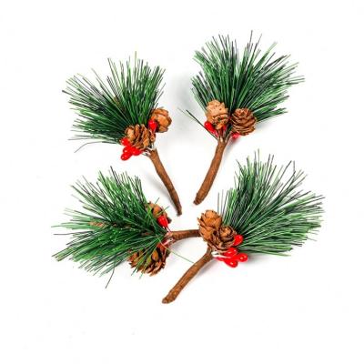 China 12pcs/bag Factory Touch Natural Cheap Price Beauty Small Decorative Artificial Christmas Tree For Christmas Decoration for sale