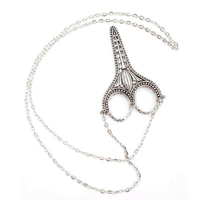 China Embroidery Antique Stainless Steel Cutting Scissors With Sheath For Embroidery for sale