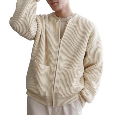 China custom Anti-wrinkle men cardigan knit sweater for masculine men knit sweater winter full zip cardigan for men zipper cardigan sweater for sale