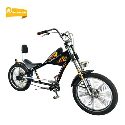 China New 24inch+20nch V-brake hi-ten chopper/steel chopper bike/steel chopper bicycles for sale