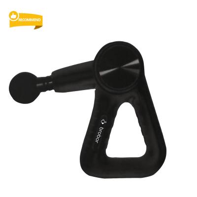 China Brushless Body Percussion Massage Gun Triangle Motor Massage Gun With Case for sale